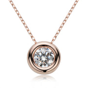 moissanite pendant necklace, view 11 - MRSLM