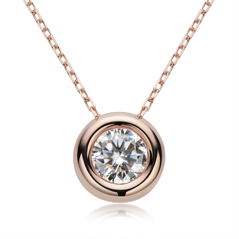 moissanite pendant necklace, view 11 - MRSLM