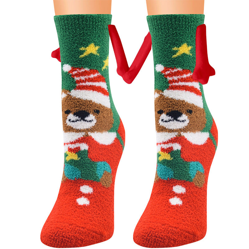 christmas magnetic couple socks, view 21 - MRSLM