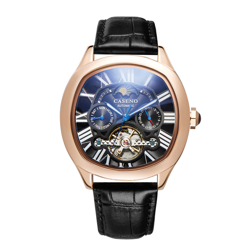 men's automatic mechanical barrel watch, view 2 - MRSLM