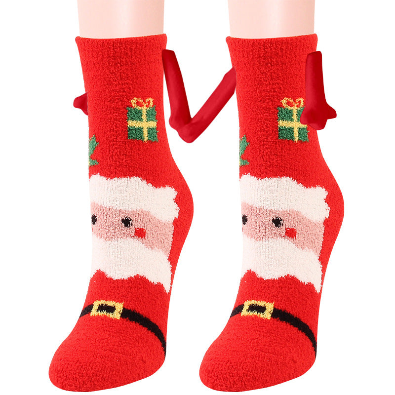 christmas magnetic couple socks, view 23 - MRSLM