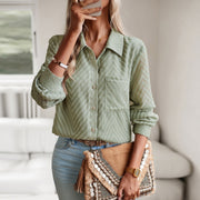 women's jacquard long-sleeve shirt, view 5 - MRSLM