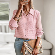 women's jacquard long-sleeve shirt - MRSLM