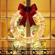 christmas led garland with bowknot - MRSLM