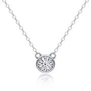 moissanite pendant necklace, view 16 - MRSLM