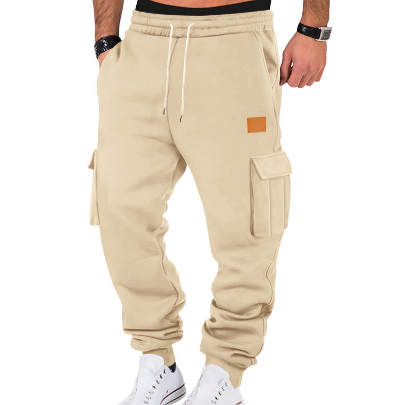 men's multi-pocket cargo sweatpants, view 8 - MRSLM