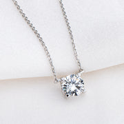 moissanite pendant necklace, view 14 - MRSLM