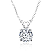 moissanite pendant necklace, view 4 - MRSLM
