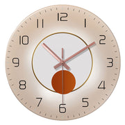 Tempered glass silent wall clock, view 2 - MRSLM