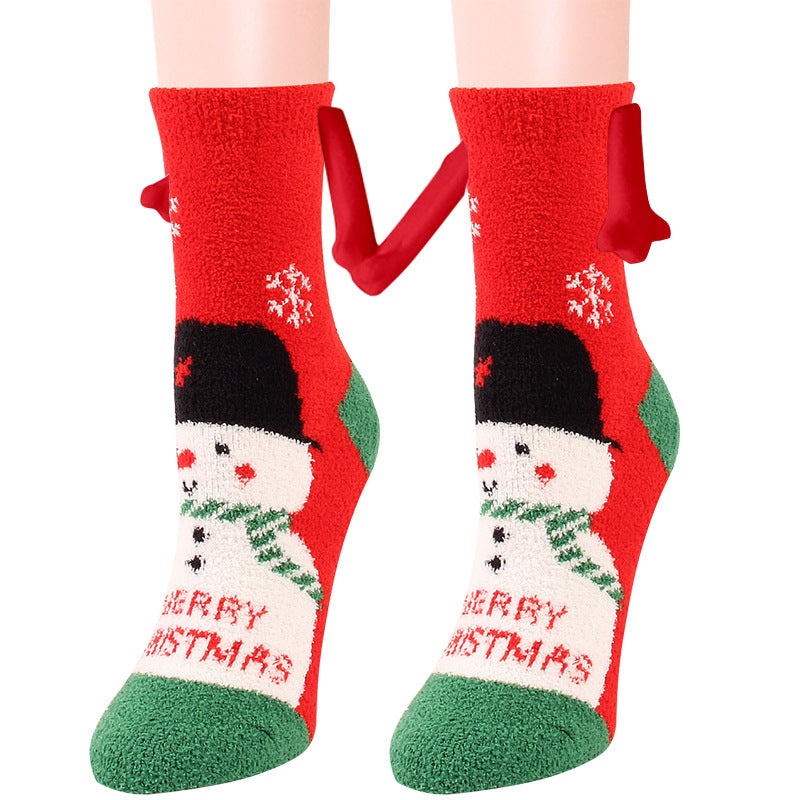 christmas magnetic couple socks, view 29 - MRSLM