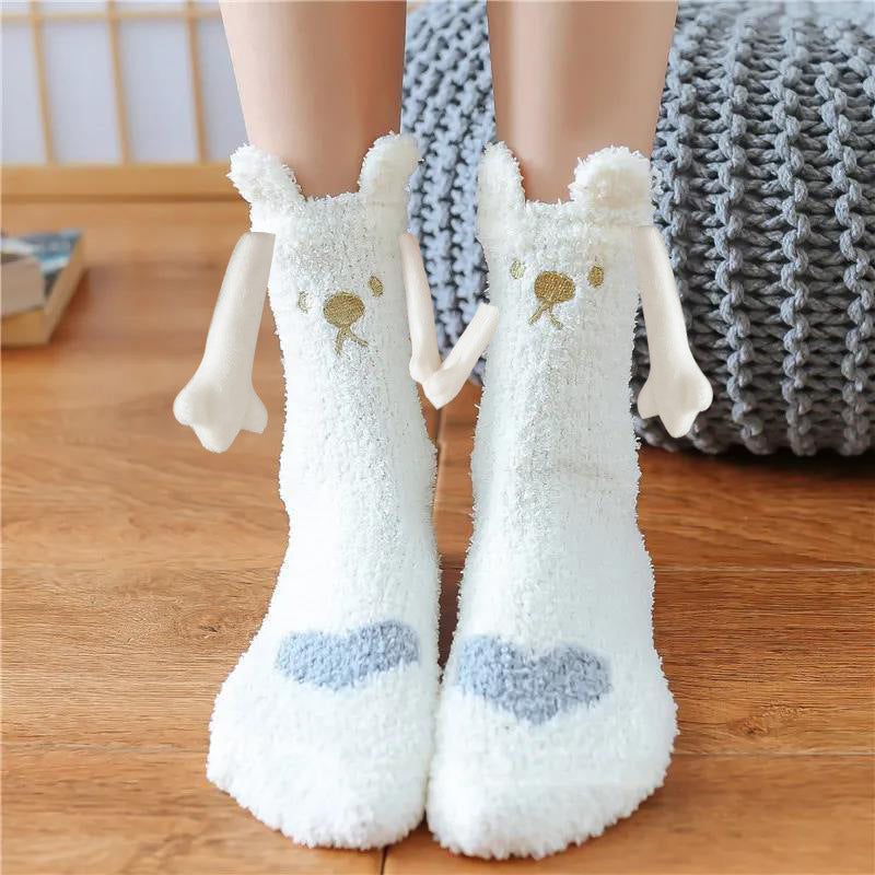 christmas magnetic couple socks, view 6 - MRSLM