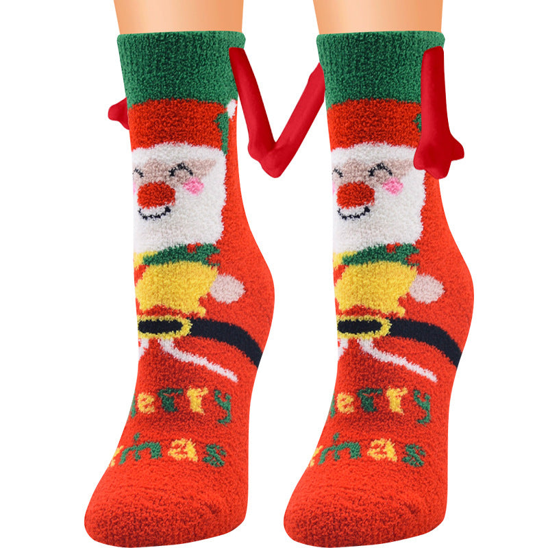 christmas magnetic couple socks, view 22 - MRSLM