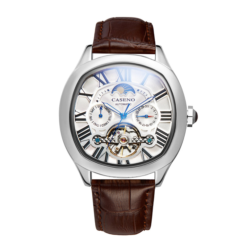 men's automatic mechanical barrel watch, view 4 - MRSLM