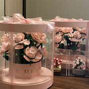 building blocks rose bouquet flower pot - MRSLM