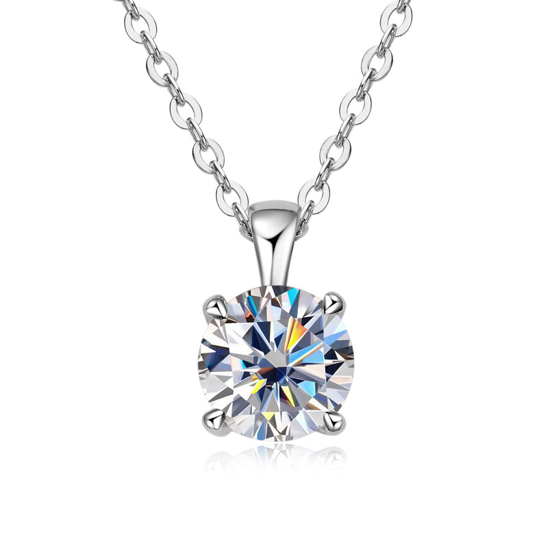 moissanite pendant necklace, view 10 - MRSLM