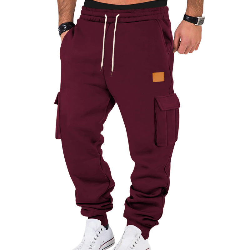 men's multi-pocket cargo sweatpants, view 7 - MRSLM