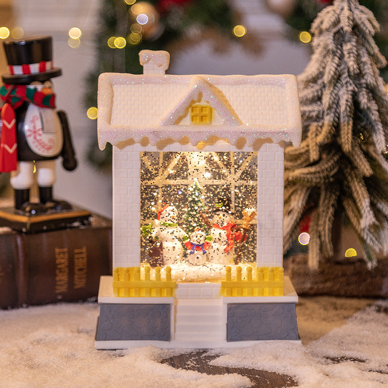 Christmas music box house night lamp, view 7 - MRSLM