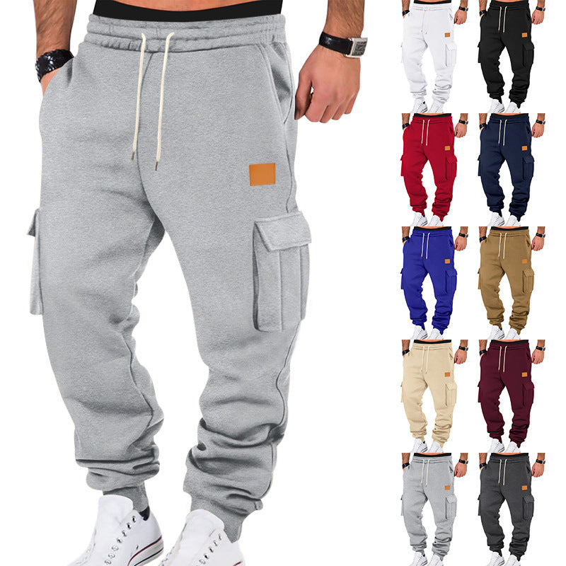 men's multi-pocket cargo sweatpants - MRSLM