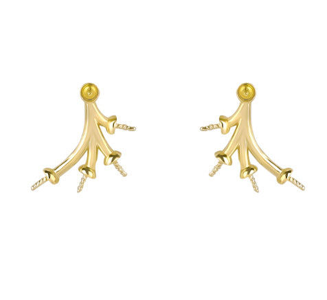 sterling silver pearl earrings, view 9 - MRSLM