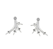 sterling silver pearl earrings, view 8 - MRSLM