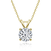 moissanite pendant necklace, view 5 - MRSLM
