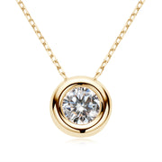 moissanite pendant necklace, view 13 - MRSLM