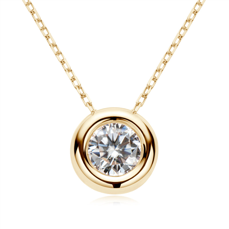 moissanite pendant necklace, view 13 - MRSLM