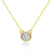 moissanite pendant necklace, view 17 - MRSLM