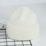 Unisex rabbit fur knit beanie, view 3 - MRSLM