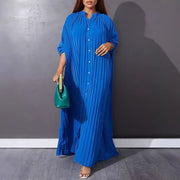 loose single-breasted pleated cardigan dress - MRSLM