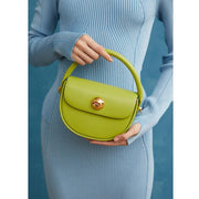 round crescent handbag, view 4 - MRSLM