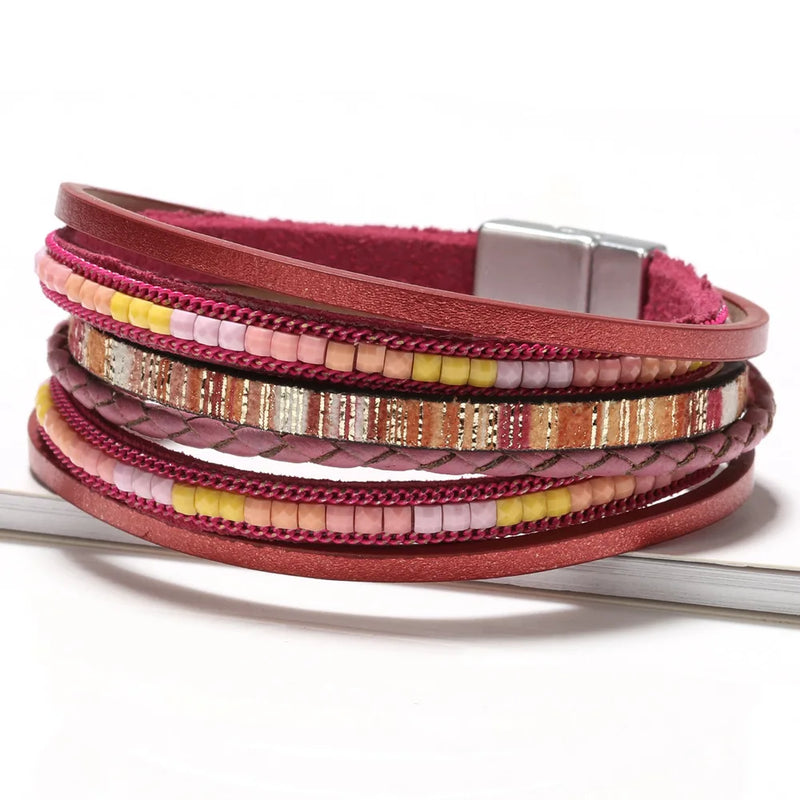 handwoven bohemian bracelet, view 2 - MRSLM