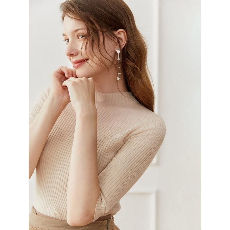 half sleeve knitted top, view 12 - MRSLM