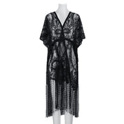 women's self-tie lace shawl, view 5 - MRSLM