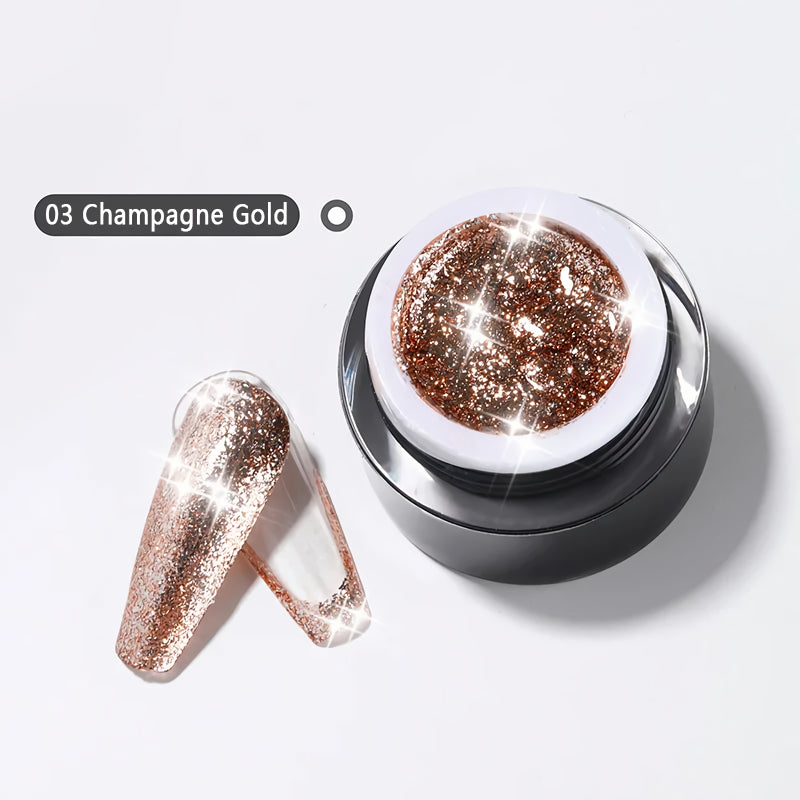 high flash glitter gel nail polish set, view 4 - MRSLM
