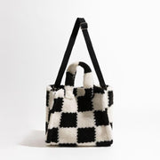 faux fur tote bag, view 6 - MRSLM