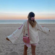 fruit embroidery kimono jacket, view 4 - MRSLM