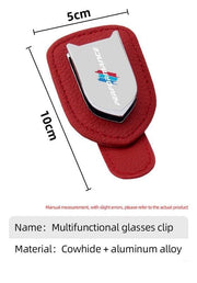leather alloy car visor clip for sunglasses, view 17 - MRSLM