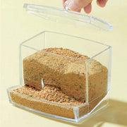 acrylic bird feeder with cuttlebone holder - MRSLM