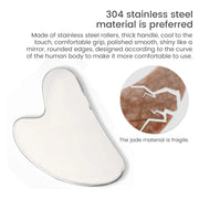 stainless steel gua sha facial tool, view 4 - MRSLM