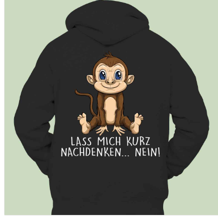 unisex panda back print black hoodie, view 2 - MRSLM