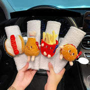 Plush cartoon car seatbelt cover, view 7 - MRSLM