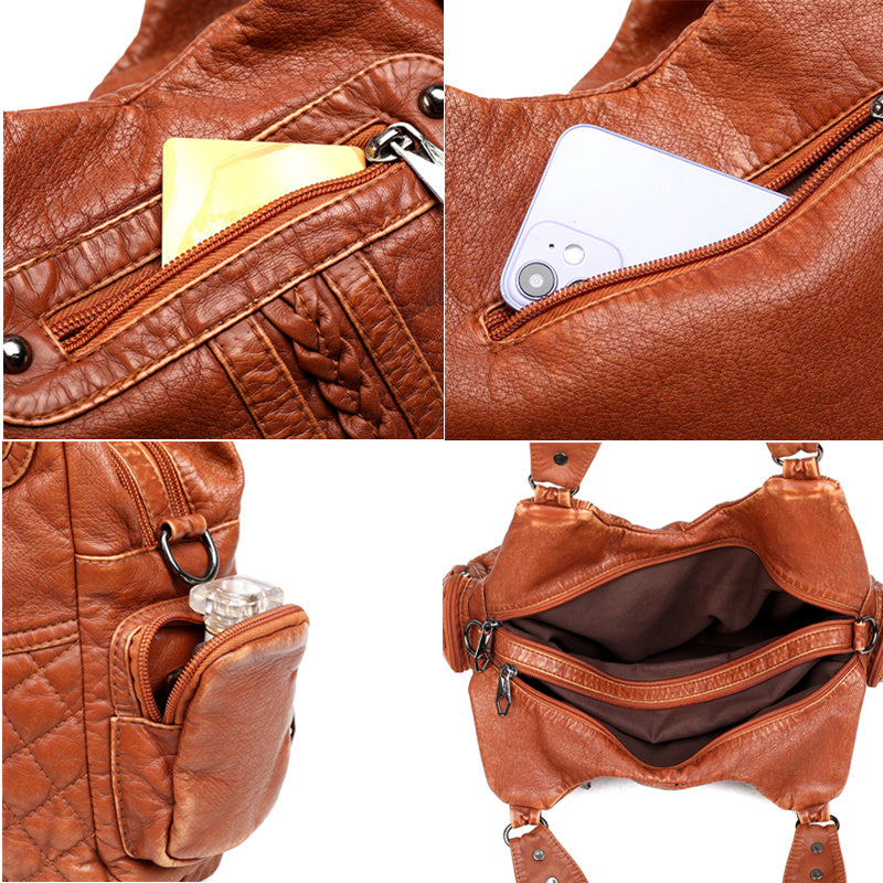 PU leather crossbody bag for women, view 7 - MRSLM