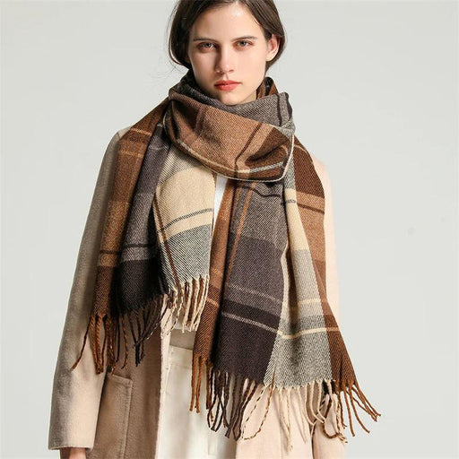 cashmere-feel pashmina shawl wrap - MRSLM