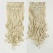 long wavy ombre clip-in hair extensions, view 3 - MRSLM