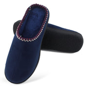 plus size men's coral fleece home slippers, view 2 - MRSLM