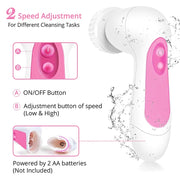 5-in-1 electric facial cleansing brush, view 4 - MRSLM