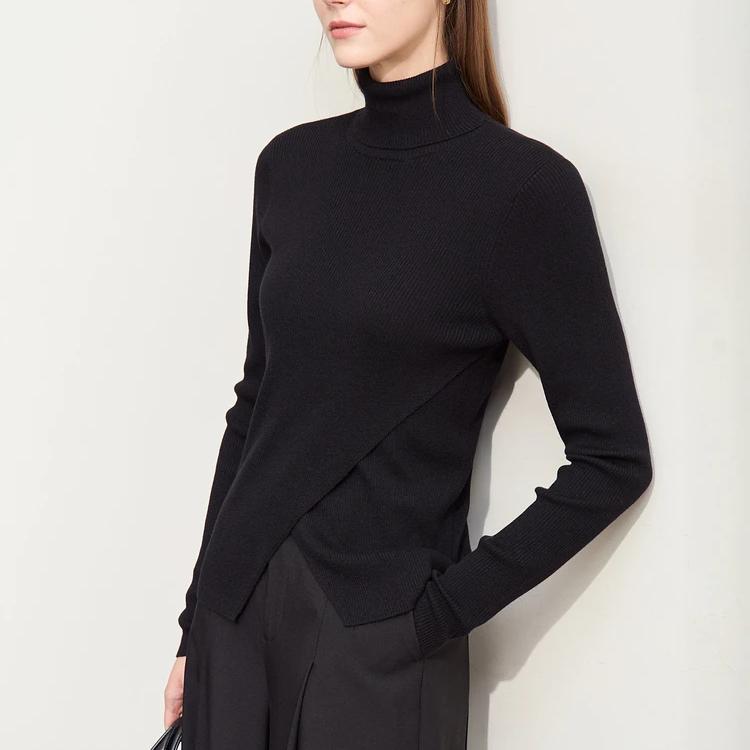 minimalist women's turtleneck sweater, view 7 - MRSLM