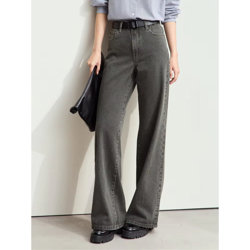 women's wide-leg retro jeans, view 9 - MRSLM
