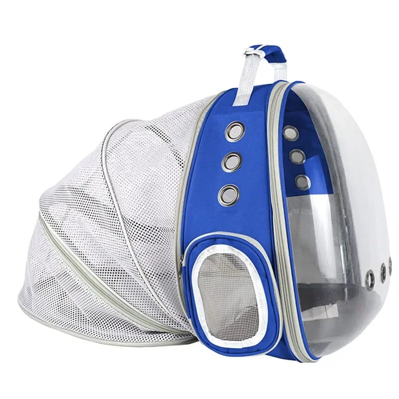 Expandable space capsule pet carrier backpack, view 3 - MRSLM